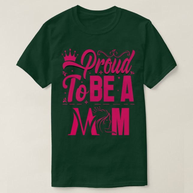 Camiseta orgulhoso de ser mãe, esposa ou avó orgulhosa, mãe (Frente do Design)