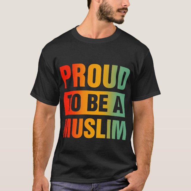 Camiseta Orgulhoso de ser muçulmano (Frente)