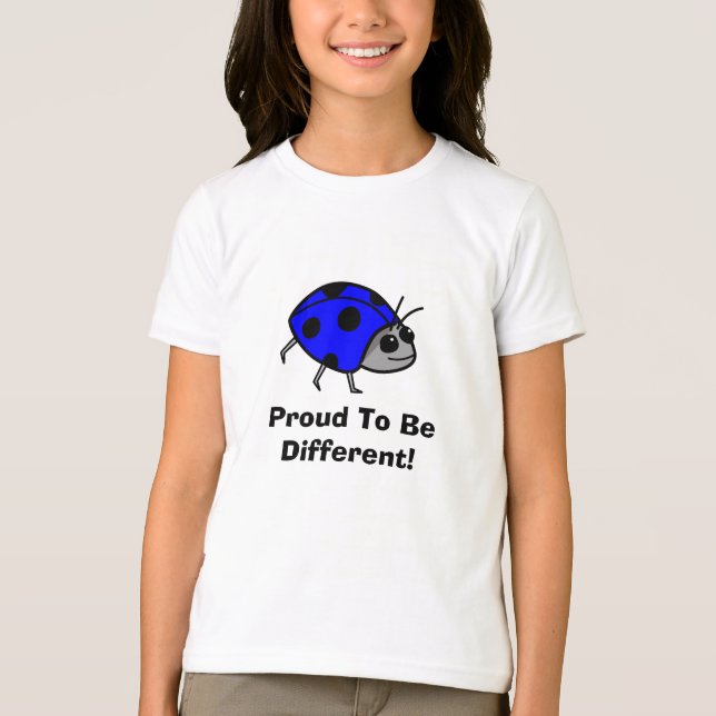 Camiseta Orgulhoso De Ser Outro Azul Ladybug (Frente)