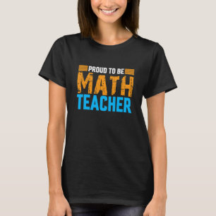 Camiseta Orgulhoso de ser professor de matemática orgulhoso