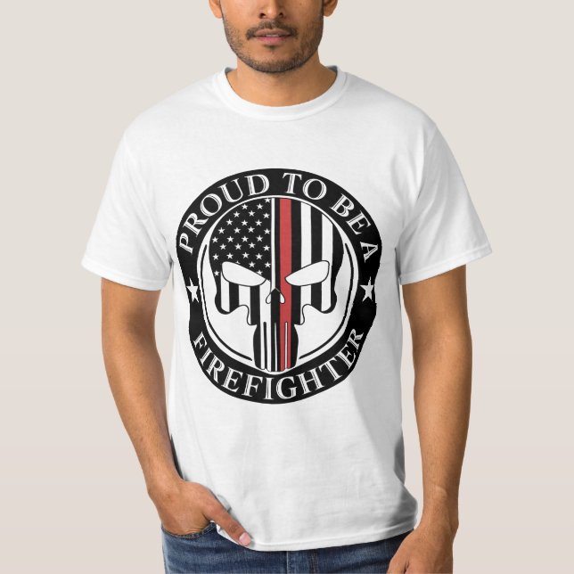 Camiseta Orgulhoso De Ser Um Bombeiro (Frente)