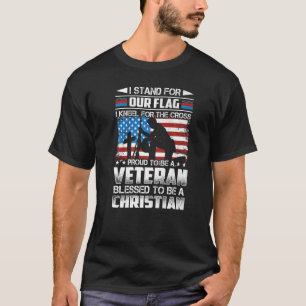 Camiseta Orgulhoso De Ser Um Veterano Abençoado Por Ser Cri