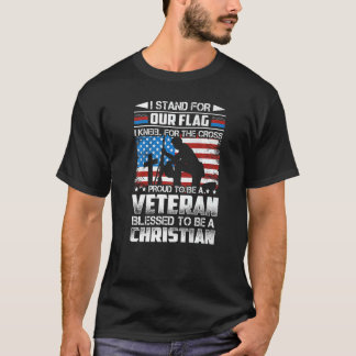 Camiseta Orgulhoso De Ser Um Veterano Abençoado Por Ser Cri