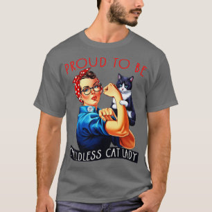 Camiseta Orgulhoso De Ser Uma Mulher De Gato Sem Filha