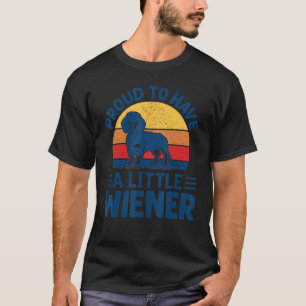 Camiseta Orgulhoso De Ter Um Cão De Dachshund Engraçado Com