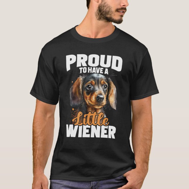 Camiseta Orgulhoso De Ter Um Pequeno Vime - Cão De Pet Dach (Frente)