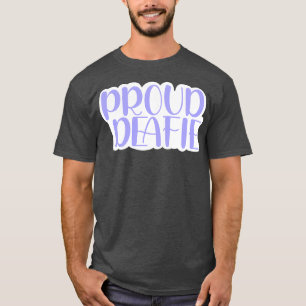 Camiseta orgulhoso deafie leve roxo