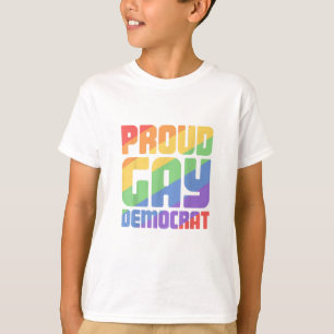 Camiseta Orgulhoso Democrata Gay Engraçado LGBT