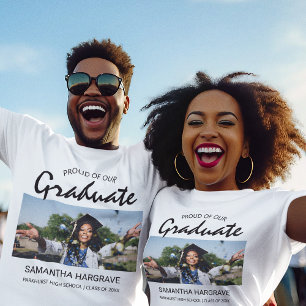 Camiseta Orgulhoso do Nosso Graduado Foto Graduação