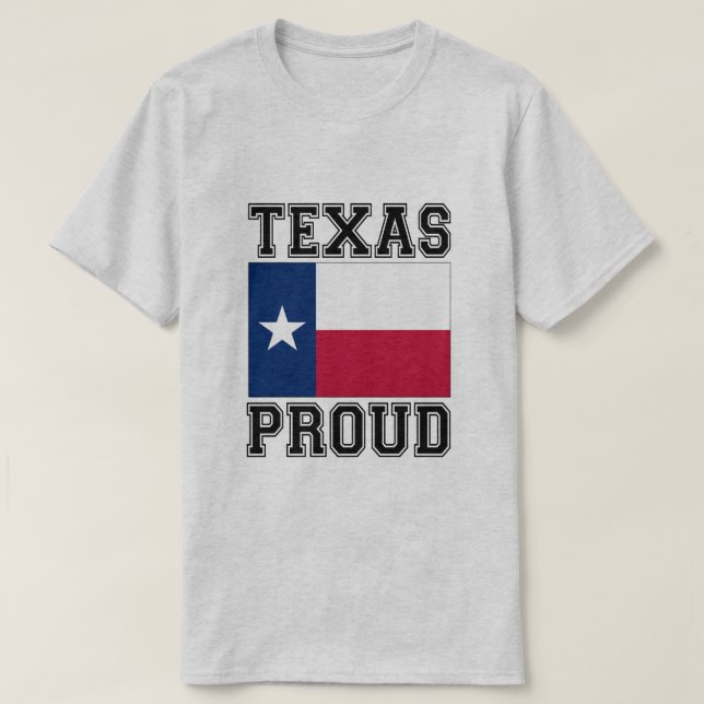 Camiseta Orgulhoso do Texas (Frente do Design)