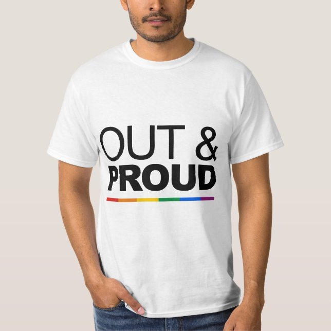 CAMISETA ORGULHOSO E À VISTA (Frente)