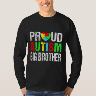 Camiseta Orgulhoso e afetivo Autismo Grande Irmão Família d