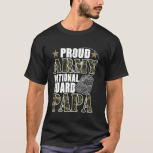 Camiseta Orgulhoso Exército Guarda Nacional Papai Camo Famí