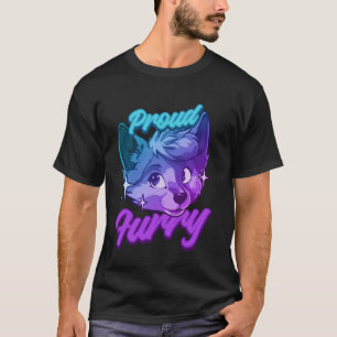 Camiseta Orgulhoso Fandom Furry Cosplay Amante de Animais F