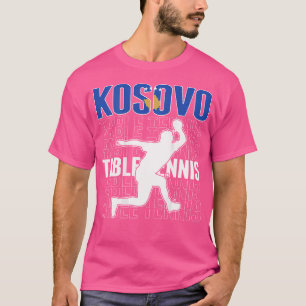 Camiseta Orgulhoso Fãs de Tênis de Mesa do Kosovo Jersey Ba