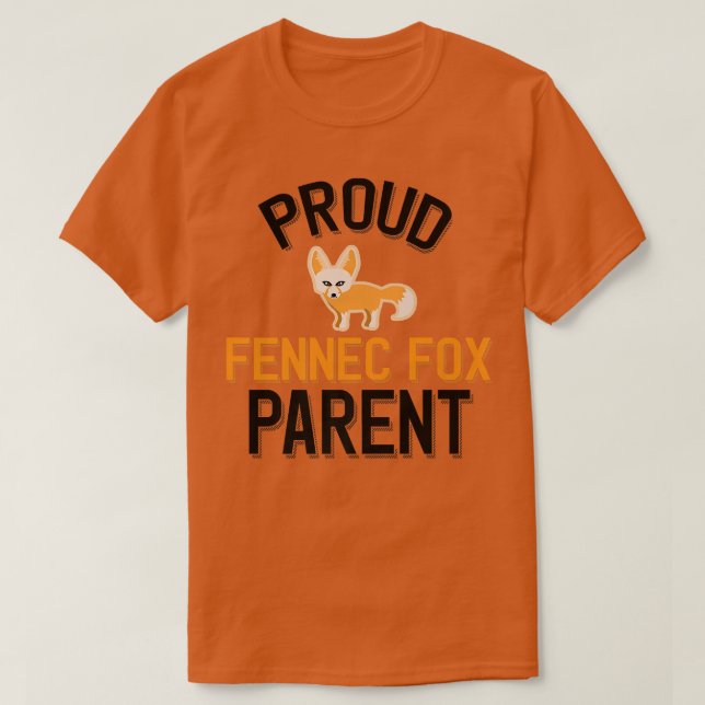 Camiseta Orgulhoso Fennec Fo Prêmio-Pai (Frente do Design)