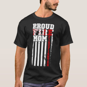Camiseta Orgulhoso Fogo Dia de as mães Bombeiro Suor