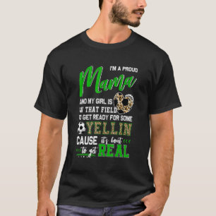 Camiseta Orgulhoso Futebol da família de futebol da mamãe