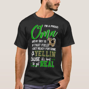 Camiseta Orgulhoso Futebol Oma Soccer Família Correspondent