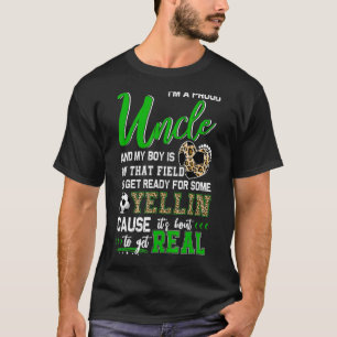 Camiseta Orgulhoso Futebol Tio Soccer Família Correspondent