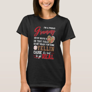 Camiseta Orgulhoso Grammy de Beisebol Família Correspondent
