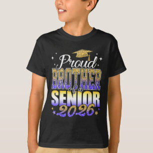 Camiseta Orgulhoso Irmão de um Calouro de 2026 Cl de Gradua