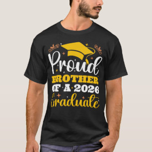 Camiseta Orgulhoso Irmão De Uma Formatura Personalizada De