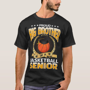 Camiseta Orgulhoso Irmão Mais Velho De Um Veterano De Basqu