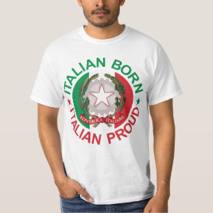 Camiseta Orgulhoso italiano nascido italiano