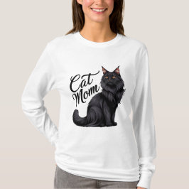 Camiseta Orgulhoso Maine Coon Cat Mãe T-Shirt
