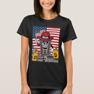 Camiseta Orgulhoso Mega Lixo Suporte Trump Lixeira Carto