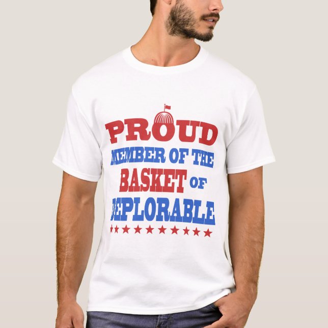 CAMISETA ORGULHOSO MEMBRO DA BASE DE DEPLORÁVEL (Frente)