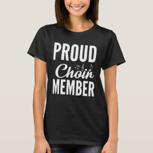 Camiseta Orgulhoso Membro do Coro Cantor do Coro Amostra d