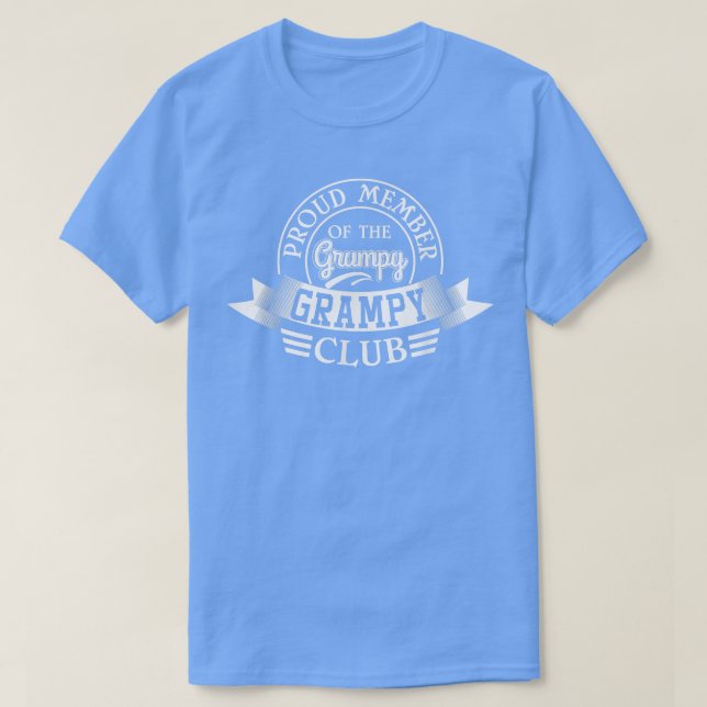 Camiseta Orgulhoso Membro Do Gran Gran Gran Grumpy Grampy C (Frente do Design)
