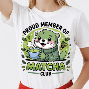 Camiseta Orgulhoso Membro Do Matcha Club - Cute Matcha Love