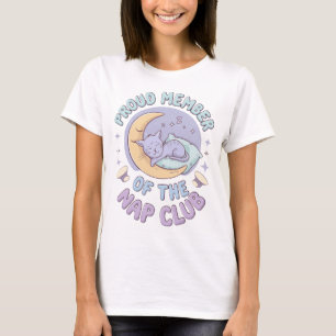 Camiseta Orgulhoso Membro do Nap Club: Objetivos do Sono