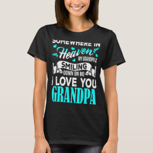 Camiseta Orgulhoso Meu Avô No Céu Feliz Dia do Pai Orgulhos