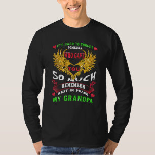 Camiseta Orgulhoso Meu Avô No Céu Feliz Dia Dos Pais Orgulh
