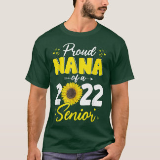 Camiseta Orgulhoso Nana de um Formando de 2022, Sunflow