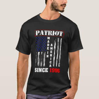 Camiseta Orgulhoso Nascer Americano Patriot Em 1996 Happ