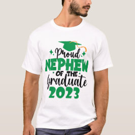 Camiseta Orgulhoso NEPHEW de uma classe de 2023 Formando Di