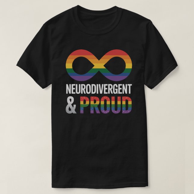 Camiseta Orgulhoso Neurodivergente - TDAH Autismo -Orgulho (Frente do Design)