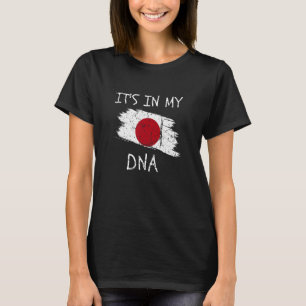 Camiseta Orgulhoso Orgulho Japonês Está no meu DNA Bandeira
