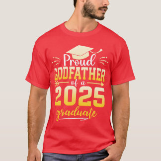 Camiseta Orgulhoso Padrinho De Uma Família De Graduados Da 