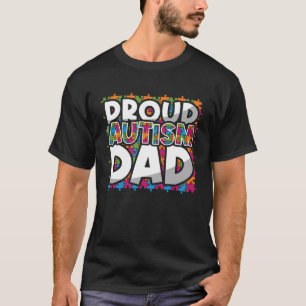 Camiseta Orgulhoso Pai Autismo Colorido Quebra-Cabeça Abril