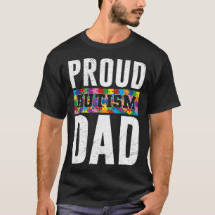 Camiseta Orgulhoso Pai Autismo Conscientização Criança auti