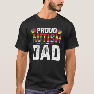 Camiseta Orgulhoso Pai Autista Conscientização Família Auti