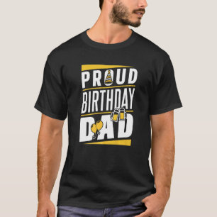Camiseta Orgulhoso Pai de aniversário Pai Padre Partido Pai