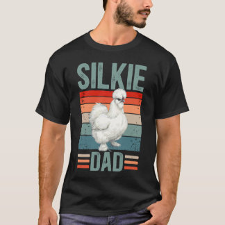 Camiseta Orgulhoso Pai de Galinha Sedosa Amante de Galinha