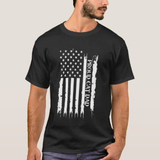 Camiseta Orgulhoso Pai de Gato Estados Unidos Angustiado co